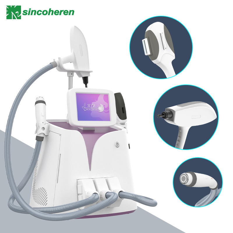 3 In 1 IPL Nd Yag Laser RF Machine d'épilation