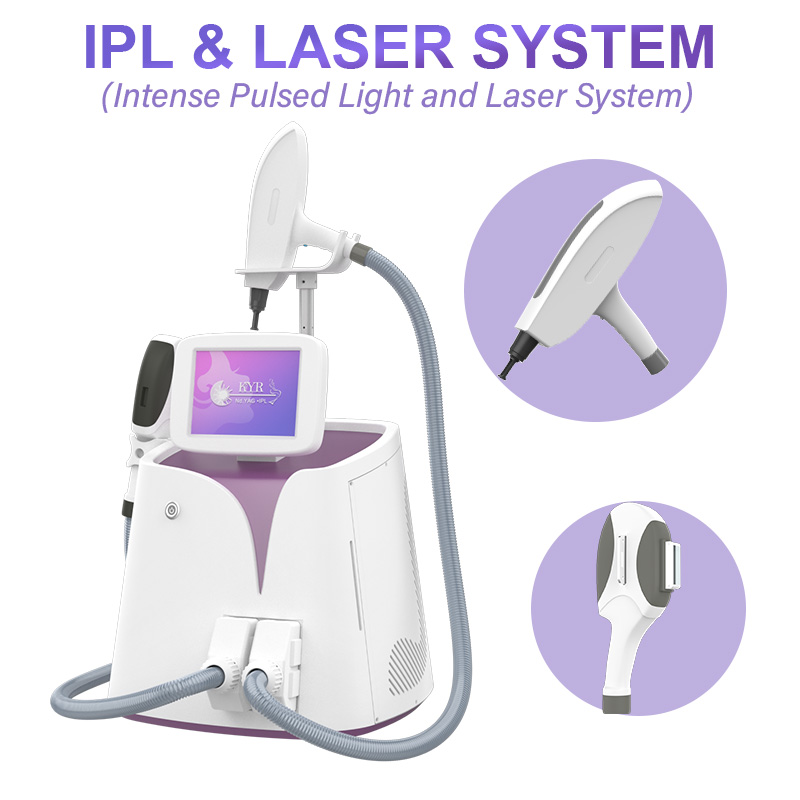 2 In 1 IPL Nd Yag Laser Machine d'épilation