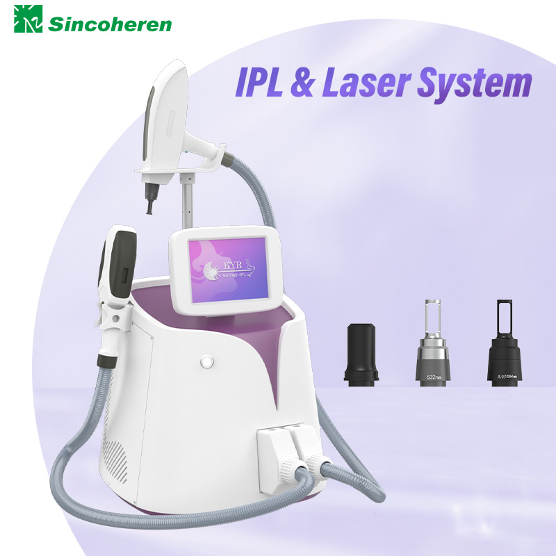 2 In 1 IPL Nd Yag Laser Machine d'épilation